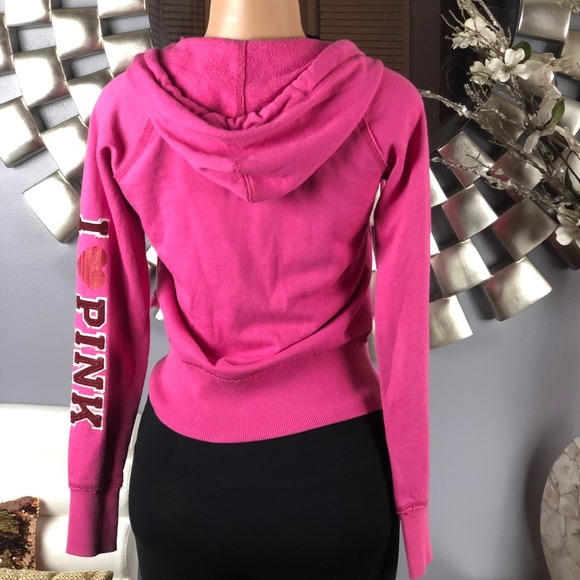 PINK Victoria’s Secret I ❤️ Pink Hoodie - Picture 5 of 8